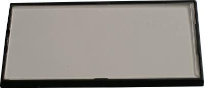 坂詰製作所 強力接着カードホルダー（ビス取付可） 61Ｘ33 黒色枠 50枚入【CH-EB1】(電設配線部品・配電盤・筐体)の通販は 9,317円