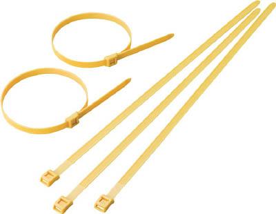 ＴＲＵＳＣＯ カラーインラインケーブルタイ黄9．0×391最大117 100本入【TFCVR-391Y】(電設配線部品・ケーブルタイ)【送料無料】の通販は 5,630円