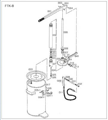 ＴＲＵＳＣＯ ＦＴＫ8用 タンク【FTK-017】(車輌整備用品・グリスガン・グリス注入器)【送料無料】