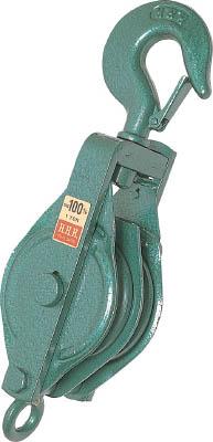 ＨＨＨ 強力型滑車二車スナッチ フック型100ｍｍ【100X2S】(吊りクランプ・スリング・荷締機・滑車)【送料無料】の通販は 7,925円