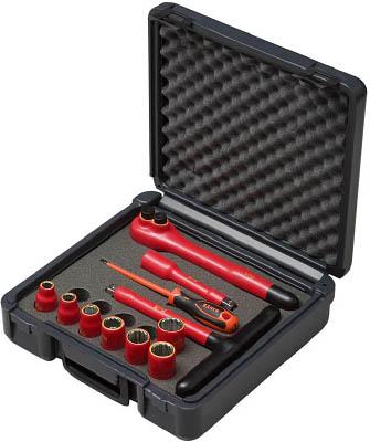 バーコ 1000Ｖ絶縁ソケットセット【7811DMV】(防爆・絶縁工具・工具セット（絶縁）)(代引不可)【送料無料】 55,515円