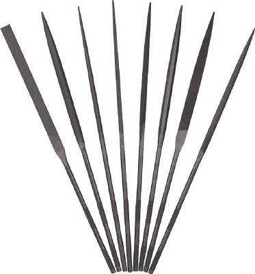 ツボサン 精密ヤスリ 8本組 平【HI00856T】(研削研磨用品・ヤスリ)【送料無料】