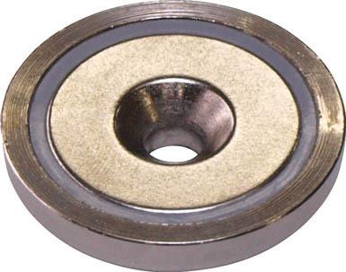 マグナ ネオジ磁石プレートキャッチ（皿穴タイプ）【1-NCC25RA】(マグネット用品・マグネット素材)【送料無料】