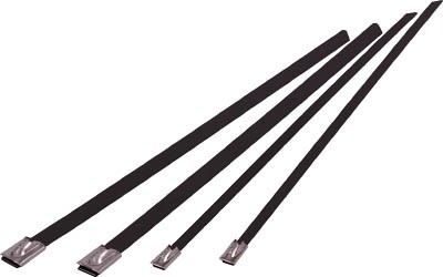 ＴＲＵＳＣＯ コーティングステンレスケーブルタイ Ｗ7．9Ｘ521Ｌ 100本入【TBSTC-521L】(電設配線部品・ケーブルタイ)【送料無料】