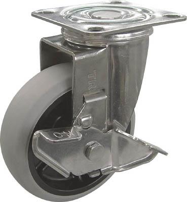 ＴＲＵＳＣＯ ナイロンホイールウレタンキャスター ステン金具自在Ｓ付 Φ100【TYSGUJ-100S】【送料無料】