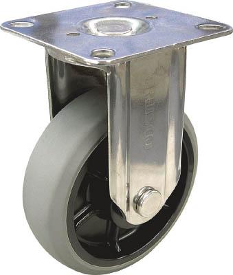 ＴＲＵＳＣＯ ナイロンホイールウレタンキャスター ステン金具 固定 Φ130【TYSGUK-130】(キャスター・プレート式ウレタン車)