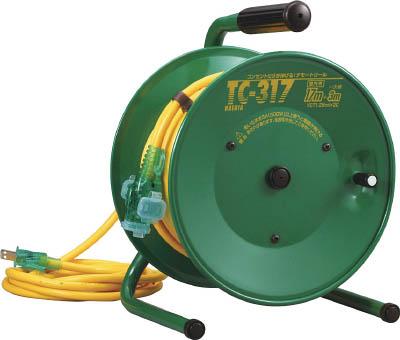 ハタヤ 逆配電型コードリール シンディテモートリール 単相100Ｖ 17＋3ｍ【TC-317】【送料無料】