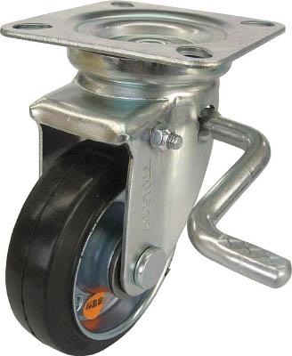 ＴＲＵＳＣＯ 導電性ゴムキャスター 自在ダブルストッパー付 Φ130【TYEJB-130A】(キャスター・静電キャスター)【送料無料】