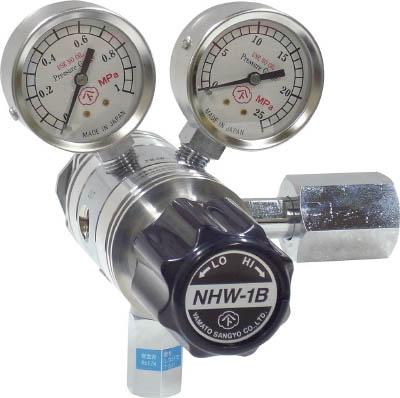 分析機用フィン付二段圧力調整器 ＮＨＷ−1Ｂ【NHW1BTRCCO2】(溶接用品・ガス調整器)(代引不可)【送料無料】