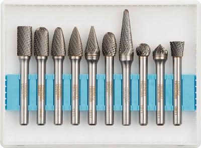 ＴＲＵＳＣＯ 超硬バーセットＣシリーズ 軸6ｍｍ 刃径9．5ｍｍ 10本セット【TB-C095-10S】(研削研磨用品・超硬バー)【送料無料】