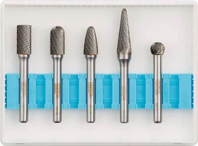 ＴＲＵＳＣＯ 超硬バーセットＣシリーズ 軸6ｍｍ 刃径9．5ｍｍ 5本セット【TB-C095-5S】(研削研磨用品・超硬バー)【送料無料】