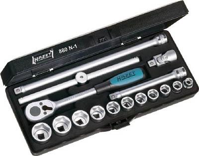 KTC NTB317CZ 9.5sq.ソケットレンチセット 17点 ケース付 6角 ケース間口455×奥行190×高60mm KTC ネプロス (9.5SQ) ソケットレンチセット NTB317CZ