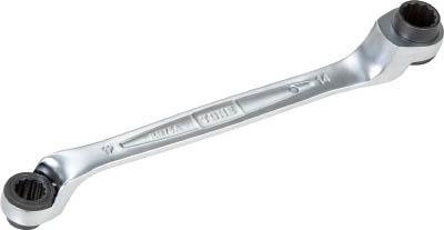 ＴＯＮＥ 両頭ラチェットめがねレンチ 75度 対辺寸法16ｘ18全長258ｍｍ【RM75A-1618】【送料無料】