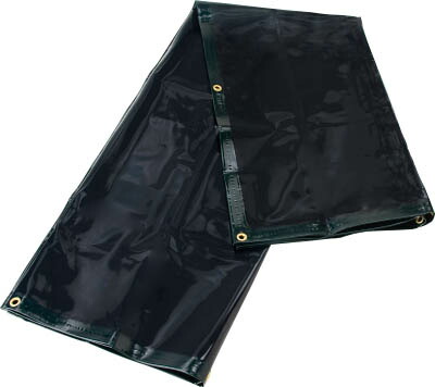 ＴＲＵＳＣＯ 溶接遮光シートのみ 0．35ＴＸＷ1970ＸＨ1970 緑【A-3-GN】(溶接用品・溶接遮光フェンス)【送料無料】