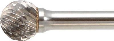 ＴＲＵＳＣＯ 超硬バー 球型 Φ12．7Ｘ刃長11Ｘ軸6 ロング シングルカット【TB8C127SL150】(研削研磨用品・超硬バー)【送料無料】