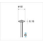ナカニシ 電着ダイヤモンドディスク【14002】(電動工具・油圧工具・マイクログラインダー)【送料無料】