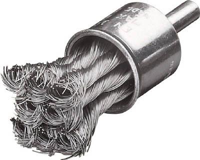 ＬＥＳＳＭＡＮＮ 軸付ノット型エンドブラシ Φ22 ステンレス線 0．50【454398】(研削研磨用品・軸付ブラシ)【送料無料】 4,416円