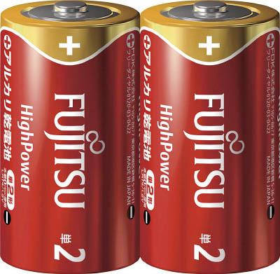 富士通 アルカリ単2（2個）ＨｉｇｈＰｏｗｅｒ【LR14FH(2S)】(ＯＡ・事務用品・電池)