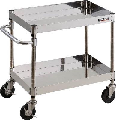 ＴＲＵＳＣＯ 304クリーンフェニックス 600Ｘ400 2段 導電【CPE3-662SD】(ツールワゴン・ステンレス製ワゴン)【送料無料】の通販は