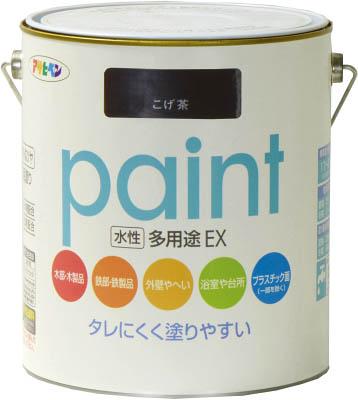 アサヒペン 水性多用途ＥＸ1．6Ｌ こげ茶【459695】(塗装・内装用品・塗料)の通販は 4,988円