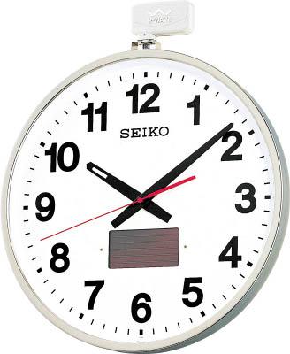 ＳＥＩＫＯ ソーラー屋外用大型電波掛時計 527×450×78 金属枠【SF211S】(ＯＡ・事務用品・掛時計)(代引不可)【送料無料】