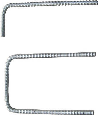 ワニ印 Ｕ字アンカー 直径13ＭＭ 0．2Ｍ×0．12Ｍ×0．2Ｍ 10本入り【4966】(シート・養生シート)【送料無料】の通販は
