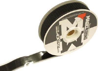 Ｓｈｉｎｗａ マジクロボンド メス 強粘着付 25ｍｍ×5ｍ 黒【2W3L5UC-255-BK】(梱包結束用品・結束バンド)