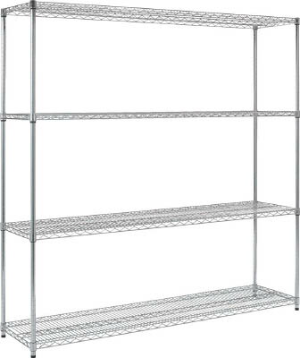 TRUSCO ステンレス製メッシュラック H1838XW1824XD457 4段 TSM6644【送料無料】