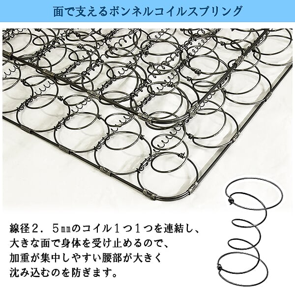 ベッド ダブル ダブルサイズボンネルコイルマットレス コンセント付き 引き出し付き 収納 マルチカラー K333(代引不可)【送料無料】_19