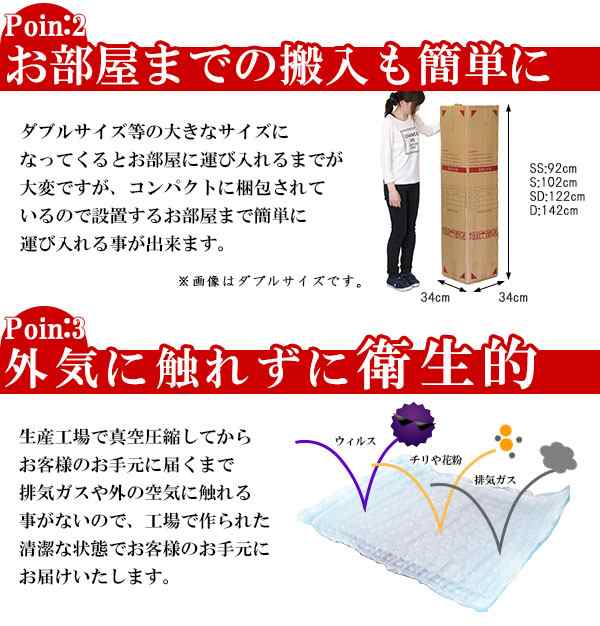【日本製 棚付き 照明付き フロアベッド+圧縮 ポケットコイル マットレス ワイド 幅190cm】 連結 コンセント付き(代引不可)【送料無料】の通販は