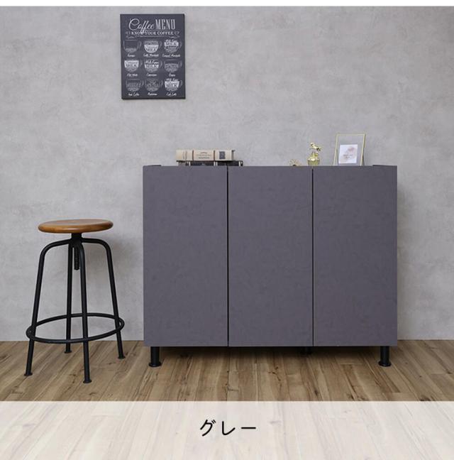 北欧 扉付き キャビネット 幅約105cm 収納棚 日本製 おしゃれ スリム リビング収納 リビング 扉 扉付き ルーター収納 棚 収納 収納家具 幅約105cm DIY 木製(代引不可)【送料無料】_5