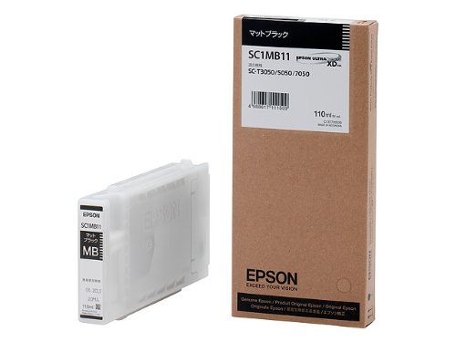 セイコーエプソン SureColor用 インクカートリッジ/110ml(マットブラック) SC1MB11【送料無料】