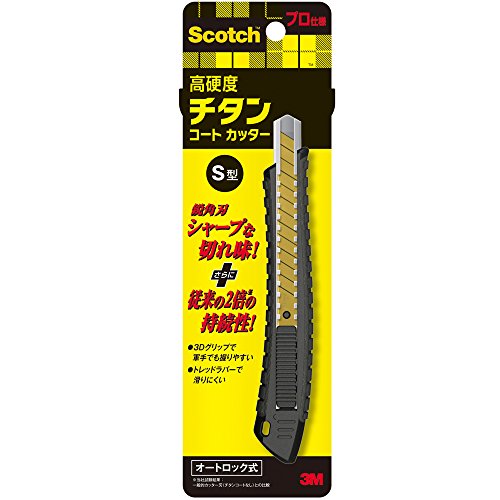 3M スコッチ チタンコートカッターPRO Sサイズ オートロック TI-DSA 