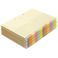 コクヨ カラー仕切カードＡ４Ｓ シキ−１５０ (1箱)【送料無料】