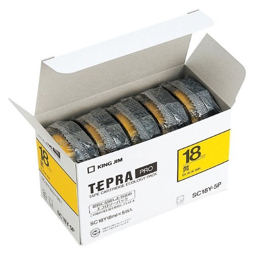 キング テープカートリッジエコパックキ ＳＣ１８Ｙ−５Ｐ (1箱)【送料無料】