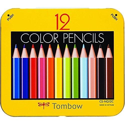 【まとめ買い25個セット】 トンボ鉛筆 ミニ色鉛筆12色NQ 削り器付パック 文房具 文具 色鉛筆 鉛筆削り【送料無料】
