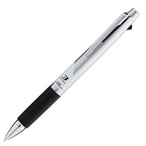 【単品20個セット】 三菱鉛筆 3色ボールペン ジェットストリーム 0.7 SXE380007.26 シルバー【送料無料】