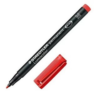 【単品100個セット】 ステッドラー ルモカラーペン(油性)M レッド【送料無料】 19,677円