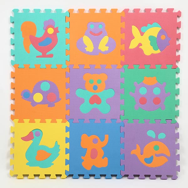 ユノックス パズルマット 9枚 動物 27-063(代引不可)の通販はau PAY