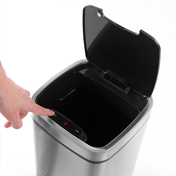 オーパス JAVA Rome センサービン ステンレス ゴミ箱 12L MT JH-8829DKF(代引不可)【送料無料】_2