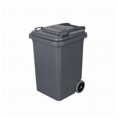 DULTON トラッシュカン ゴミ箱 ブラック ふた付き 45L おしゃれ雑貨 かわいい カジュアル 屋外 屋内 水抜き穴あり 代引不可【送料無料】