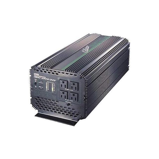セルスター 大容量インバーターDAC.Proシリーズ 矩形波 DC24V→AC100V 最大出力2500W DAC-2500/24V【送料無料】の通販は