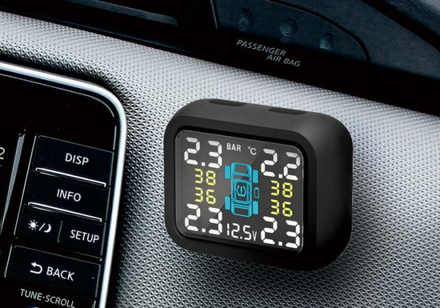 カシムラ TPMS 車用空気圧センサー 車内でタイヤの空気圧/温度をチェックできる 小型センサー KD-258【送料無料】_1