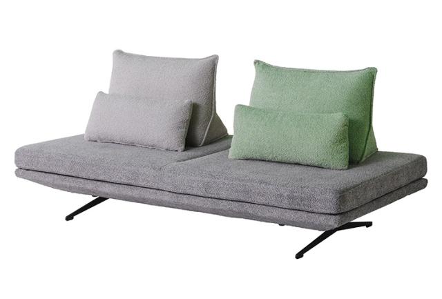 背クッションセット 単品 背もたれ幅73cm クッション幅66cm ライトグレー ベージュ ピンク ライトグリーン モコモコ ゆったり くつろぎ ふかふか おしゃれ コンパクト 北欧(代引不可)【送料無料】_5