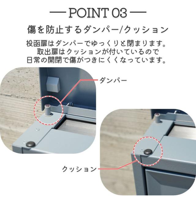 郵便ポスト テラII 上入れ 前出し 右開き/ 左開き/ 壁付け 郵便受け 鍵付き 日本製 ダイヤル錠 おしゃれ 北欧 壁付けポスト メールボックス 家庭用 一戸建て用 壁掛け(代引不可)【送料無料】_6