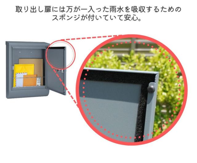 郵便ポスト テラII 上入れ 前出し 右開き/ 左開き/ 壁付け 郵便受け 鍵付き 日本製 ダイヤル錠 おしゃれ 北欧 壁付けポスト メールボックス 家庭用 一戸建て用 壁掛け(代引不可)【送料無料】_9