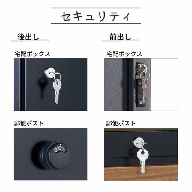 SALE／96%OFF】 戸建用宅配ボックス ユニソン ヴィコDB スリム100 左開き 前入前出 シャインチーク