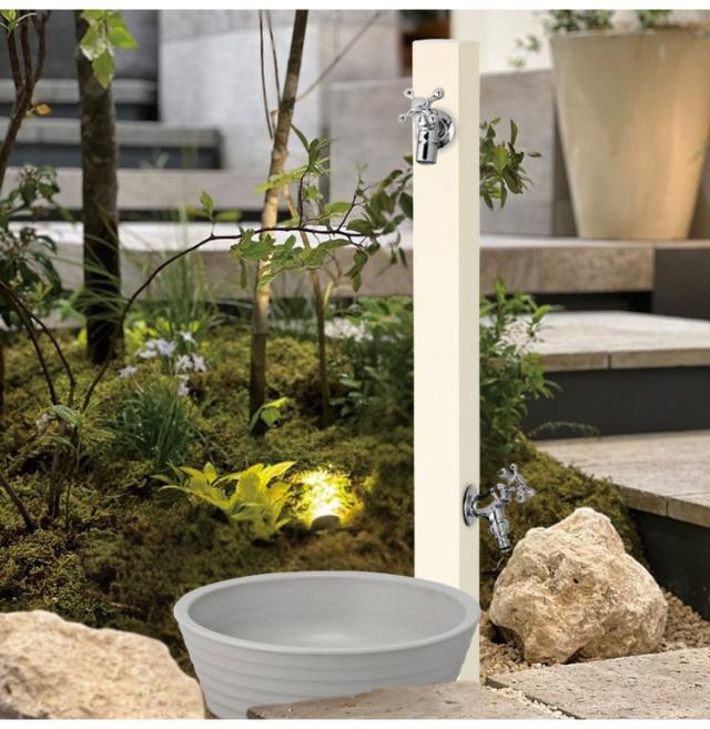 水受け 水鉢 信焼 陶器 ガーデンパン 380 黒 ブラウン 焼き物 水まわり 庭 ガーデン 洗い場 おしゃれ シンプル モダン ナチュラル 丸い オンリーワンクラブ 水受け ガーデンパン 信楽焼 ナチュラル 庭 ガーデン 洗い場