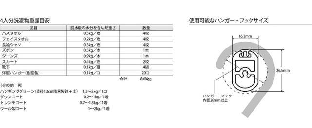 ハンギングバー H-1 正面付けCタイプセット 90cm×25cm ハンガーパイプ ハンガーラック アイアン ハンガーバー ウォールハンガー おしゃれ ハンガー インテリア(代引不可)【送料無料】_6
