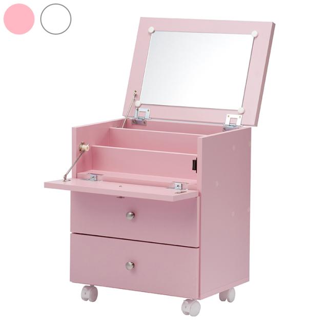 コスメボックス ドレッサー Mee 完成品 ドレッサー コスメ メイク 化粧台 収納 鏡 収納 ミラー メイクボックス キャスター付き 代引不可 の通販はau Pay マーケット リコメン堂インテリア館